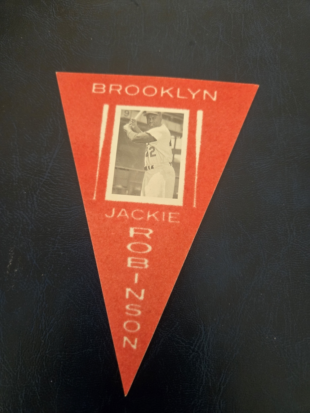 2013 Panini Coopertown Hof Jackie Robinson Induction Pennant